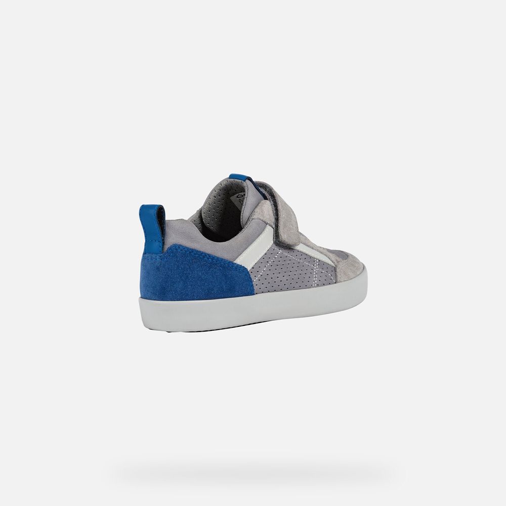 Geox Sneakers Grey/Blue Kilwi - Geox Boys Shoes - KWJUBV302